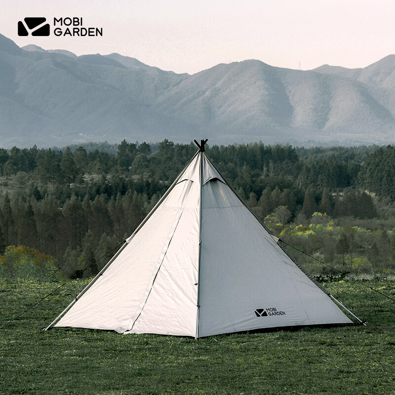 Cheap Goat Tents Mobi Garden Tent Hiking Camping Indian Pyramid Type Windproof And Rainproof Camping Multi