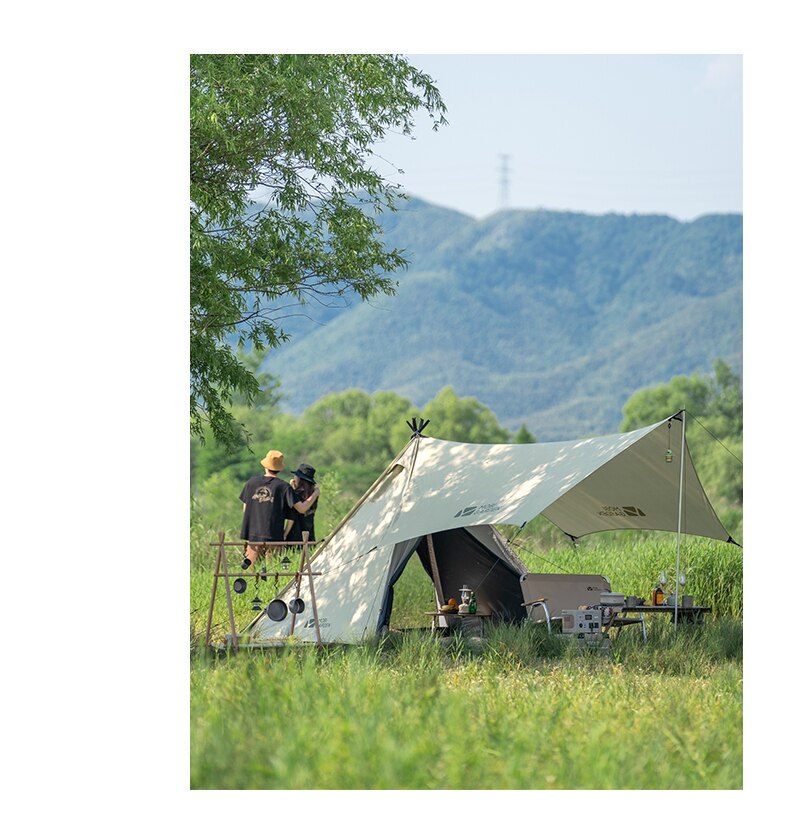 Cheap Goat Tents Mobi Garden Tent Hiking Camping Indian Pyramid Type Windproof And Rainproof Camping Multi