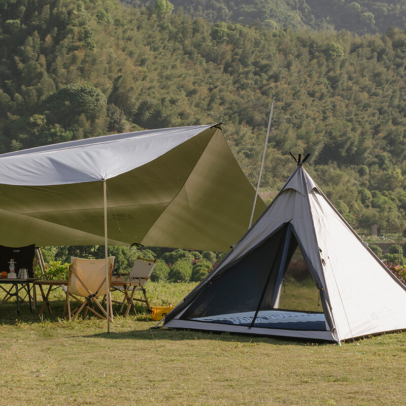 Cheap Goat Tents Mobi Garden Tent Hiking Camping Indian Pyramid Type Windproof And Rainproof Camping Multi