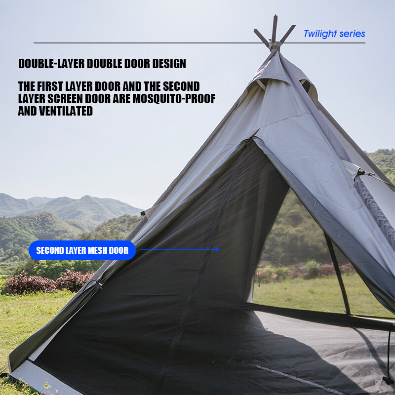 Cheap Goat Tents Mobi Garden Tent Hiking Camping Indian Pyramid Type Windproof And Rainproof Camping Multi