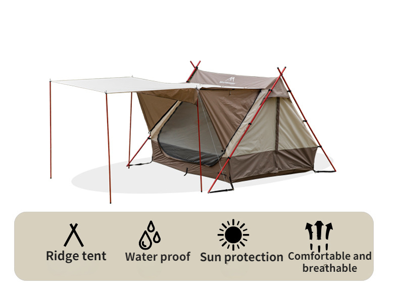 Cheap Goat Tents Mountainhiker Ridge Tent Oxford Plaid Waterproof Cabin Tent Shelter Tarp Outdoor Rainfly Tarp Bungalow Tent Camping Equipment