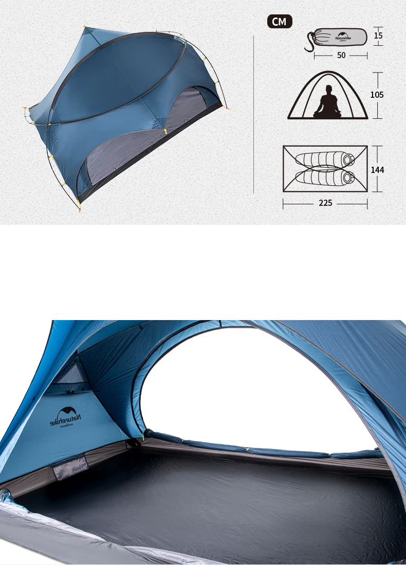 Cheap Goat Tents Narurehike Ultralight 2 People Outdoor Camping Tents Silicone Coating Single Layer Hiking Tents Waterproof Pu4000 Bear