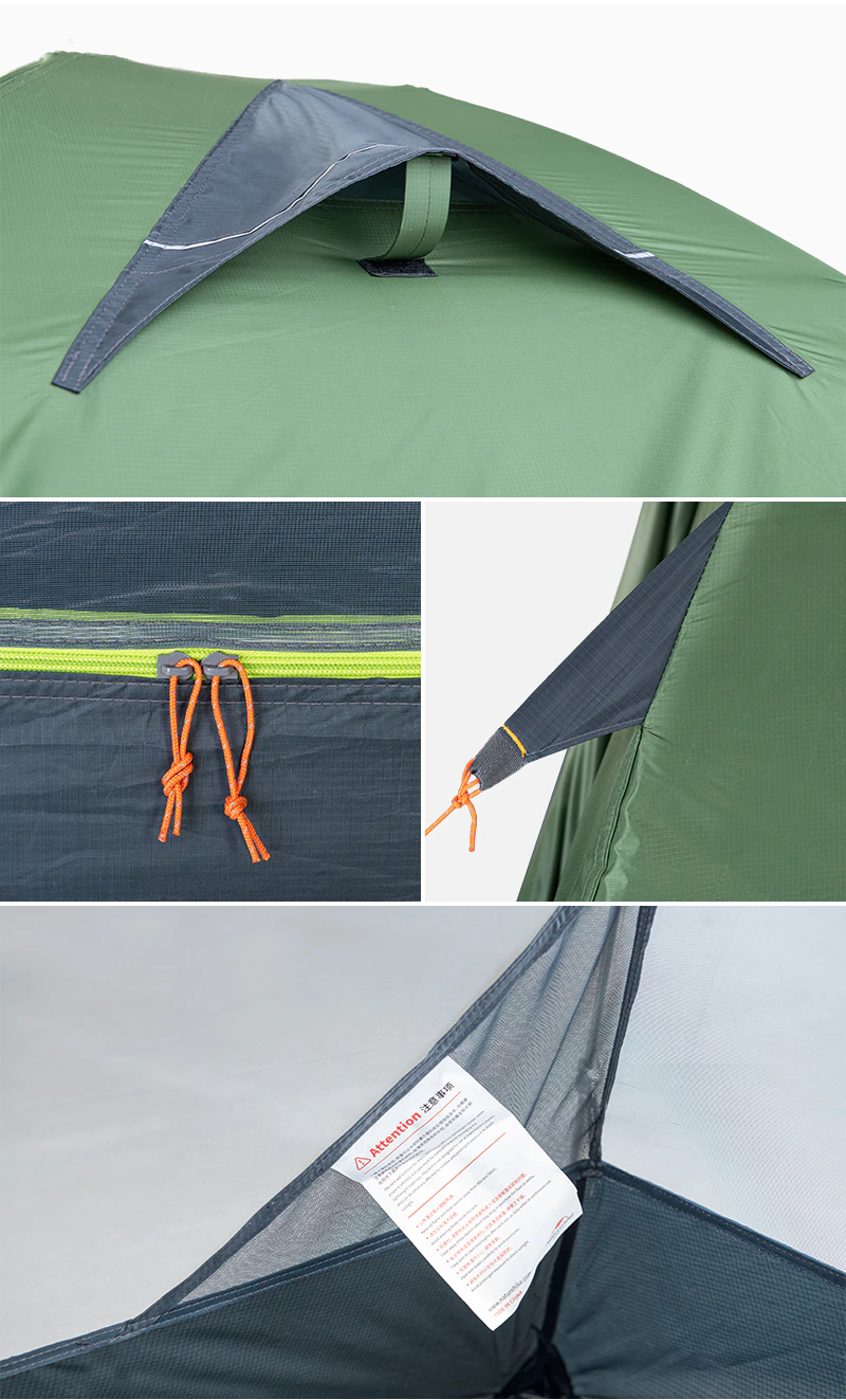 Cheap Goat Tents  2 People Ultralight 20d Camping Tent Outdoor Cycling Trekking Hiking Backpacking Tents Waterproof Pu4000 Green Orange