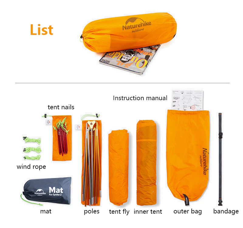 Cheap Goat Tents  2 Person Double Layer 20d Nylon Coated Silicon Ultralight Waterproof Outdoor Riding Tents For Cycling Hiking Camping