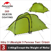 Cheap Goat Tents  2 Person Double Layer 20d Nylon Coated Silicon Ultralight Waterproof Outdoor Riding Tents For Cycling Hiking Camping
