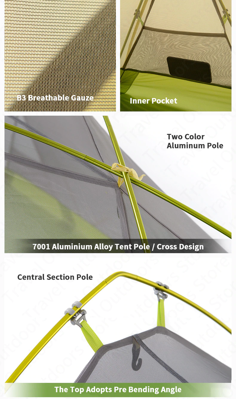 Cheap Goat Tents  Cirrus Fok Camping Tent 2 Persons Outdoor 20d Silicone Nylon Ultralight Large Space Camping Hiking Tent With Free Mat