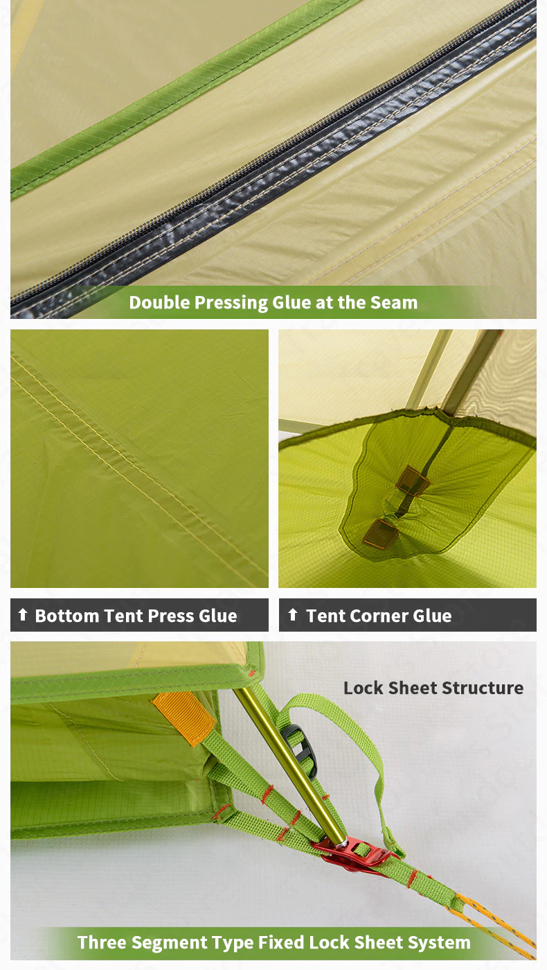 Cheap Goat Tents  Cirrus Fok Camping Tent 2 Persons Outdoor 20d Silicone Nylon Ultralight Large Space Camping Hiking Tent With Free Mat