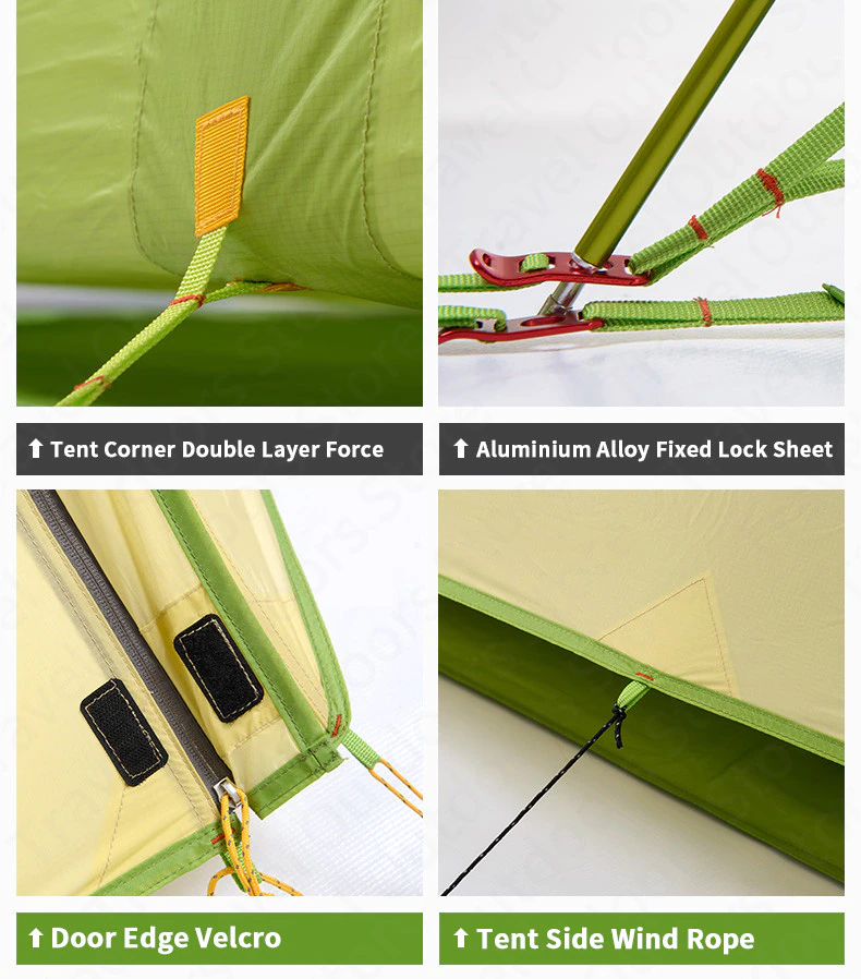 Cheap Goat Tents  Cirrus Fok Camping Tent 2 Persons Outdoor 20d Silicone Nylon Ultralight Large Space Camping Hiking Tent With Free Mat