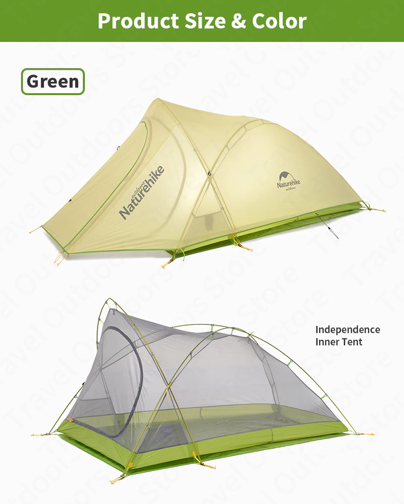 Cheap Goat Tents  Cirrus Fok Camping Tent 2 Persons Outdoor 20d Silicone Nylon Ultralight Large Space Camping Hiking Tent With Free Mat