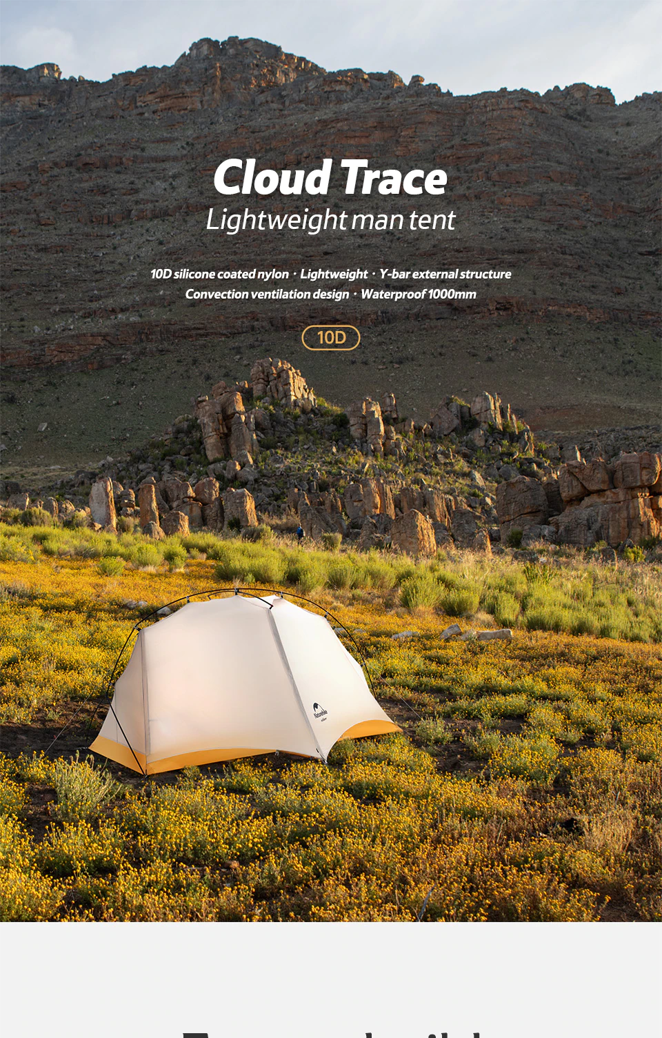 Cheap Goat Tents Cloud Trace Lightweight Man Tent Professional Plug