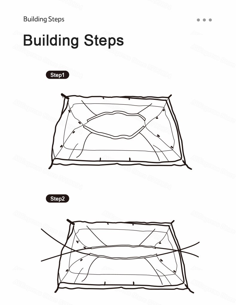 Cheap Goat Tents  Cross Bracket Butterfly 2 Person Tent Camping 2 Hall 210t Waterproof Sunscreen 2.7kg Beach Forest Hiking Tent