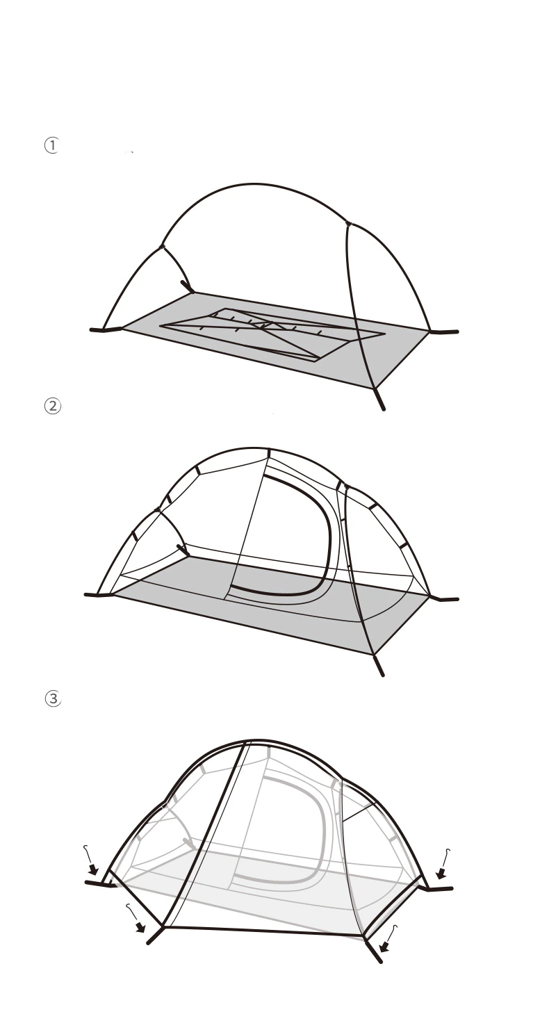 Cheap Goat Tents  Cycling Single Tents Waterproof 1 2 Person Backpacking Trekking Mountain Pu4000 Camping Tent Ultralight