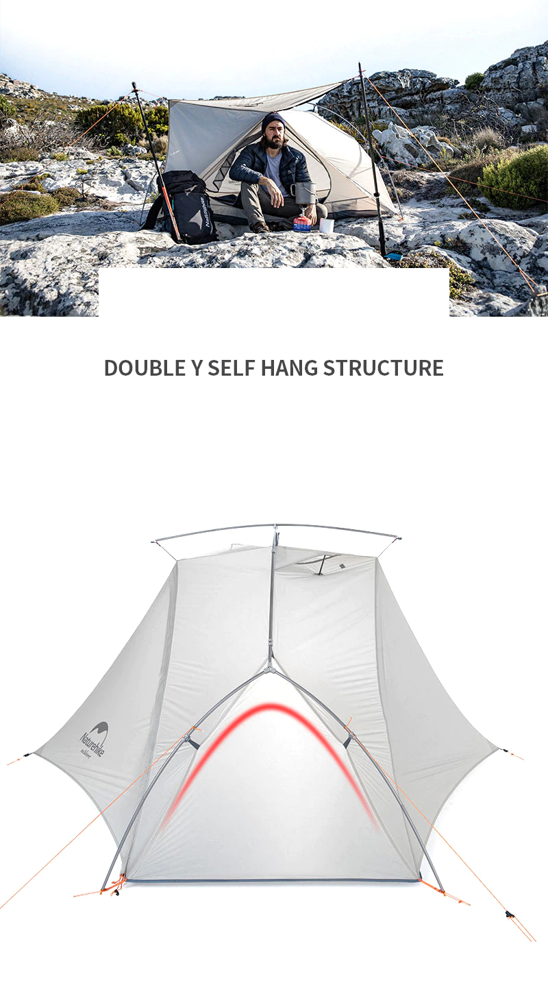 Cheap Goat Tents  New Vik Series 1 Person 2 Person Tent Ultralight Camping Tent Breathable 15d Nylon Aluminum Tent Pole Give Floor Mats