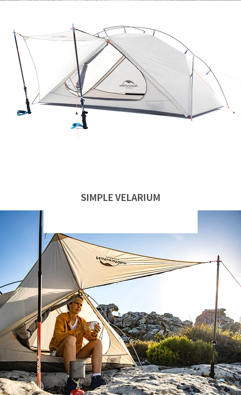 Cheap Goat Tents  New Vik Series 1 Person 2 Person Tent Ultralight Camping Tent Breathable 15d Nylon Aluminum Tent Pole Give Floor Mats