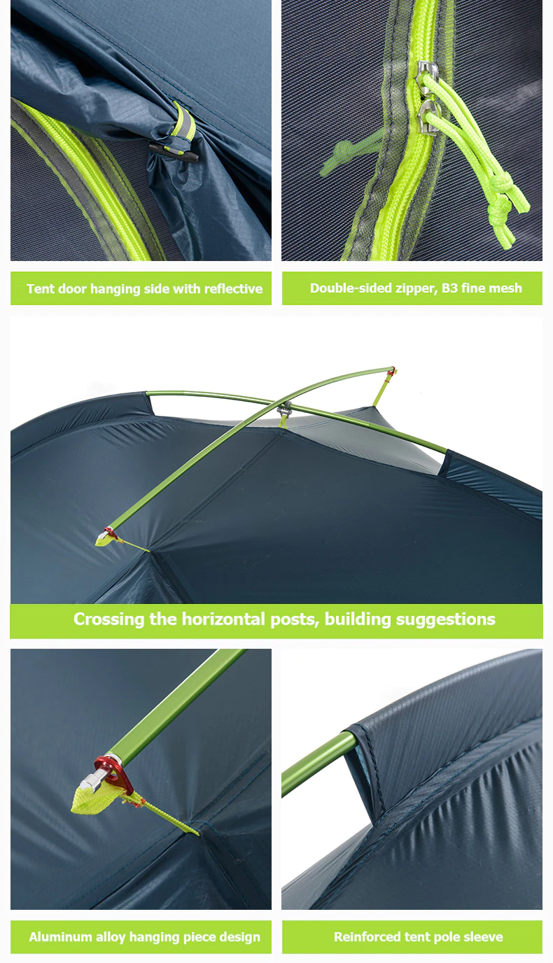 Cheap Goat Tents  Tagar Tent 2 Person Outdoor Camping Travel Tent Ultra Light Waterproof Cycling Tent Hiking Free Footprint Travel Tent