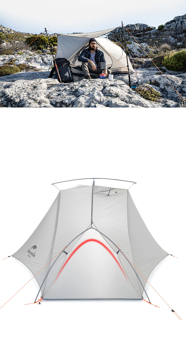 Cheap Goat Tents  Tent Vik 1 Person Tent Ultralight Outdoor Waterproof Camping Tent Lightweight Backpacking Tent Hiking Travel Tent