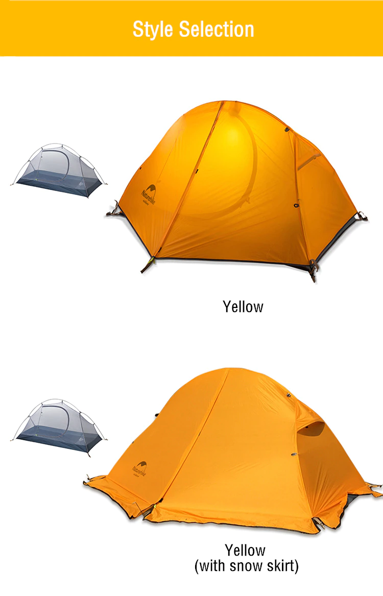 Cheap Goat Tents  Tent Winter Nylon Waterproof 1 Person Tent Ultralight Backpacking Hiking Tent Awning Cycling Single Camping Tent