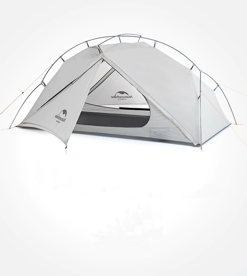 Cheap Goat Tents  Vik 1 Person Waterproof Single Layer Outdoor Tent 15d Nylon Coating Silicone Ultralight Camping Tents With Mat 1.1kg