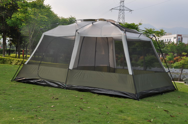 Cheap Goat Tents New Arrival Two Bedroom Ultarlarge Waterproof Windproof Professional Double Layer Camping Tent Sun Shelter Barraca