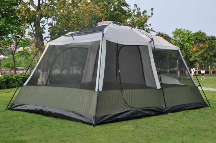 Cheap Goat Tents New Arrival Two Bedroom Ultarlarge Waterproof Windproof Professional Double Layer Camping Tent Sun Shelter Barraca