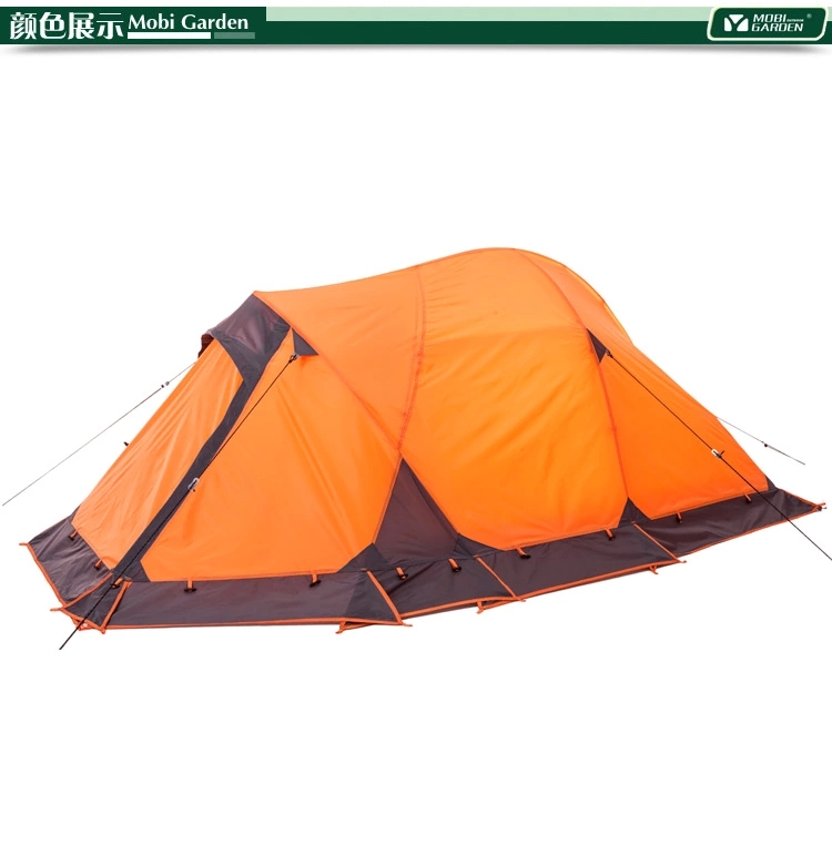 Cheap Goat Tents New Style 2 Person Aluminum Rod Ultralight Double Layer Four Seasons Waterproof Camping Tent With Snow Skirt