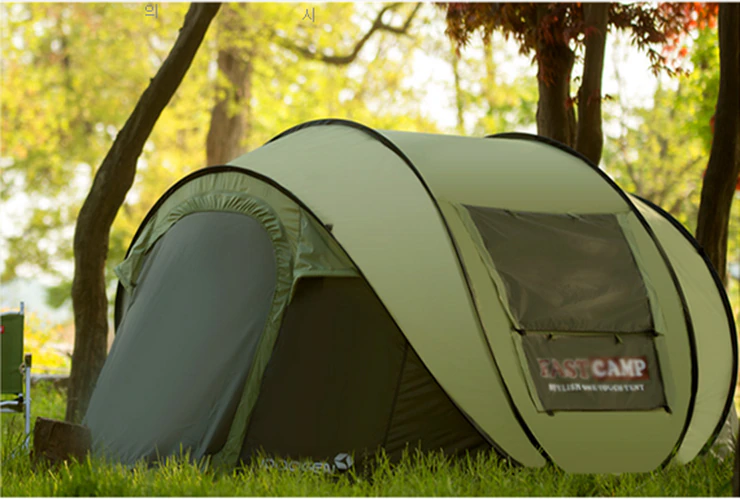 Cheap Goat Tents New Style Pop Up Ultralarge 4~5 Person Fully Automatic Speed Open With Mosquito Net Outdoor Camping Beach Tent Sun Shelter