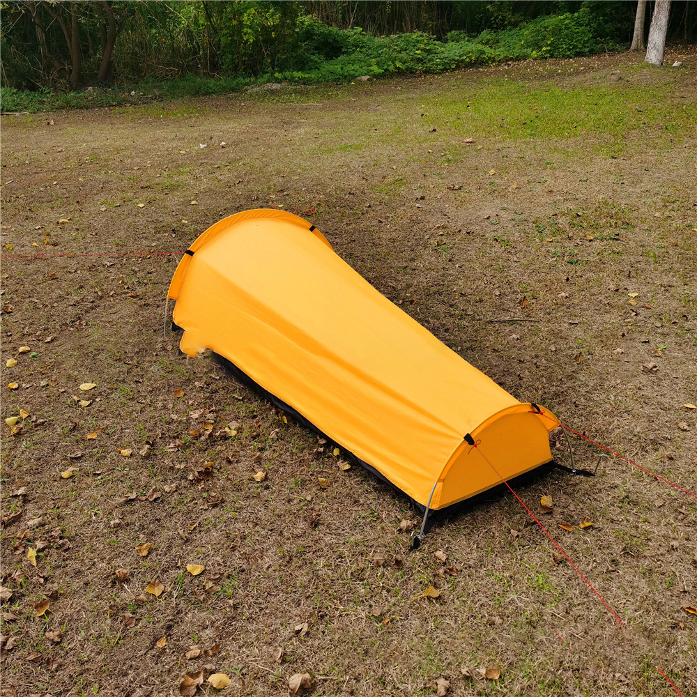 Cheap Goat Tents New Ultralight Tent Backpacking Camping Tent Single Person Outdoor Tent Sleeping Bag Larger Space Waterproof Sleeping Bag Cover