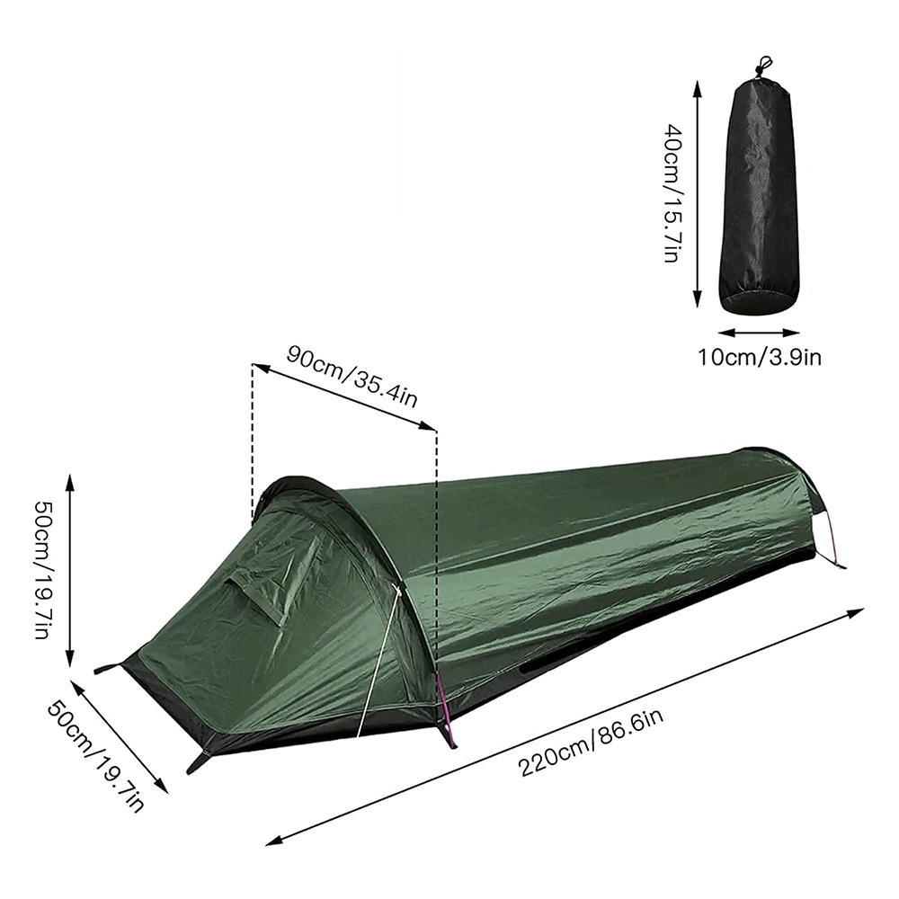 Cheap Goat Tents New Ultralight Tent Backpacking Camping Tent Single Person Outdoor Tent Sleeping Bag Larger Space Waterproof Sleeping Bag Cover