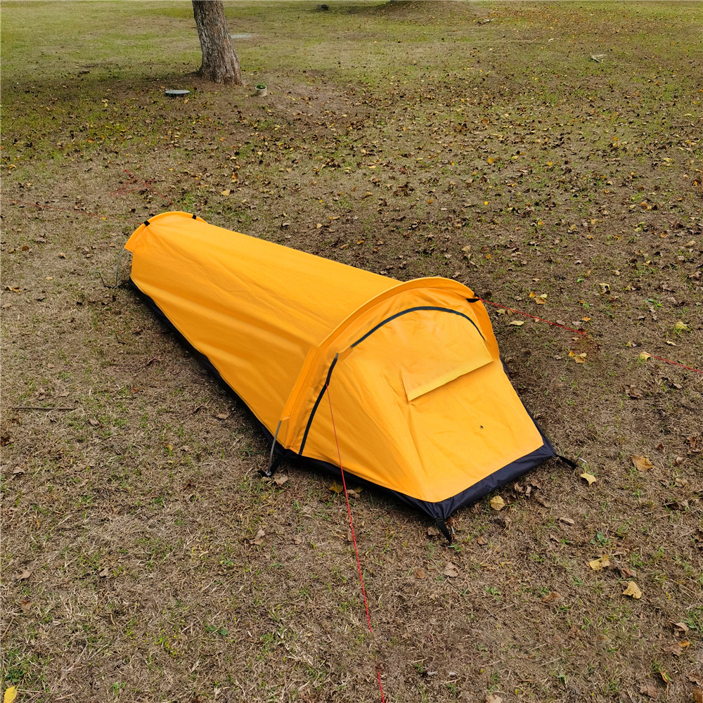 Cheap Goat Tents New Ultralight Tent Backpacking Camping Tent Single Person Outdoor Tent Sleeping Bag Larger Space Waterproof Sleeping Bag Cover
