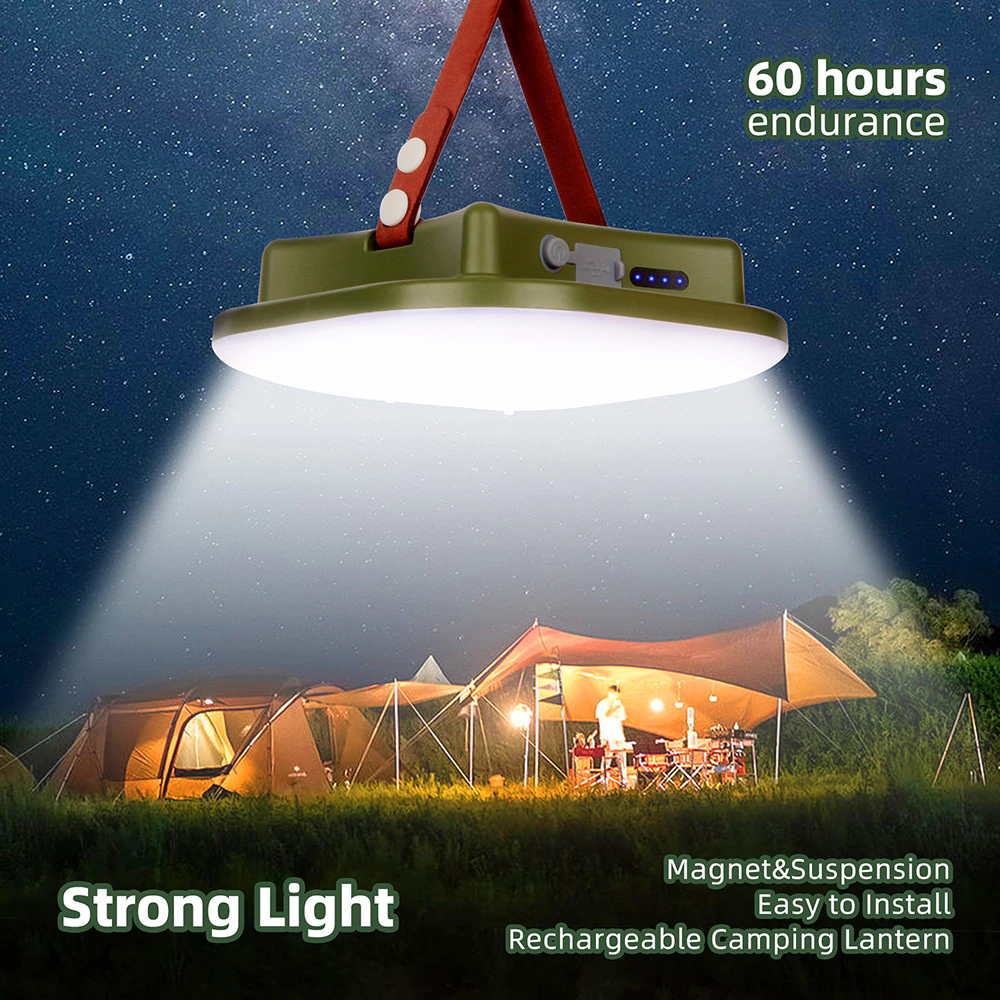 Cheap Goat Tents New Upgraded 15600mah Rechargeable Led Camping Strong Light With Magnet Zoom Portable Torch Tent Light Work Maintenance Lighting