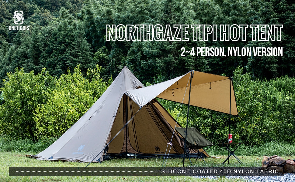 Cheap Goat Tents Onetigris Northgaze Chimney Tent 3000mm Waterproofed Outdoor Camping Shelter 4
