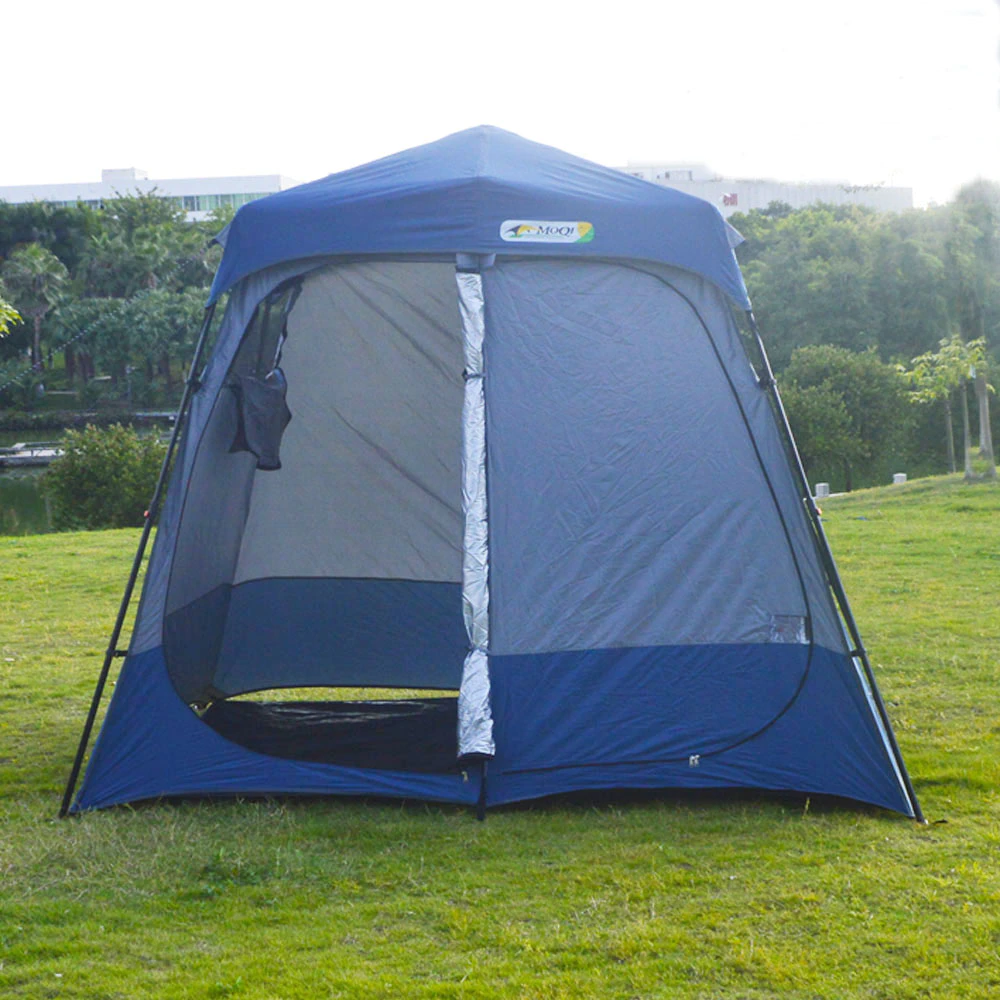 Cheap Goat Tents Outdoor Automat Shower Tent Changing Room Privacy Portable Camping Shelters 2 Rooms Instant Toilet Tent Bathing Tent Rain