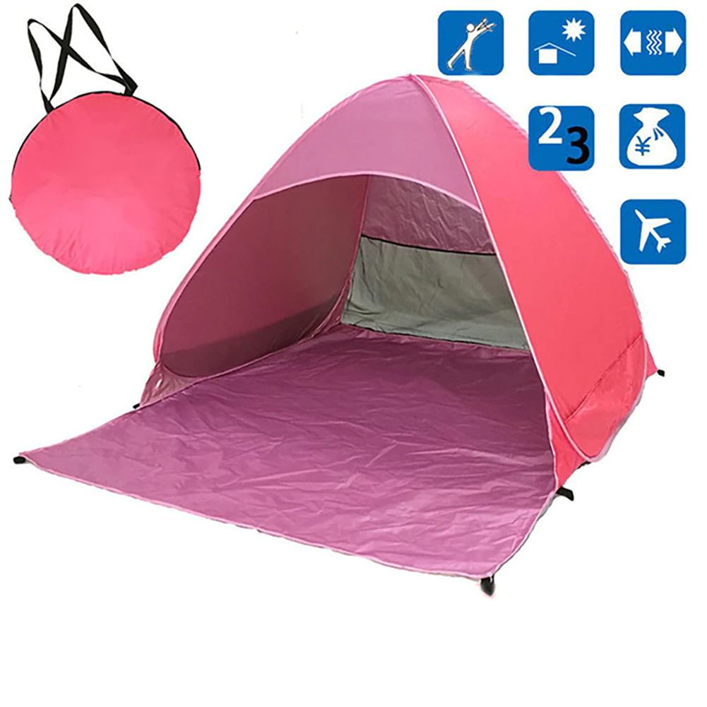 Cheap Goat Tents Outdoor Automatic Beach Tent Uv Protection Pop Up Tent Sun Shade Awning Travel Tourist Camping Tents Fishing Garden Shelter