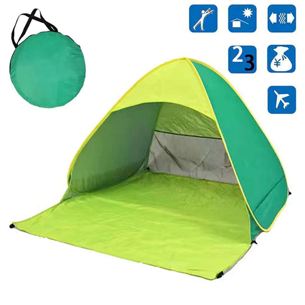 Cheap Goat Tents Outdoor Automatic Beach Tent Uv Protection Pop Up Tent Sun Shade Awning Travel Tourist Camping Tents Fishing Garden Shelter
