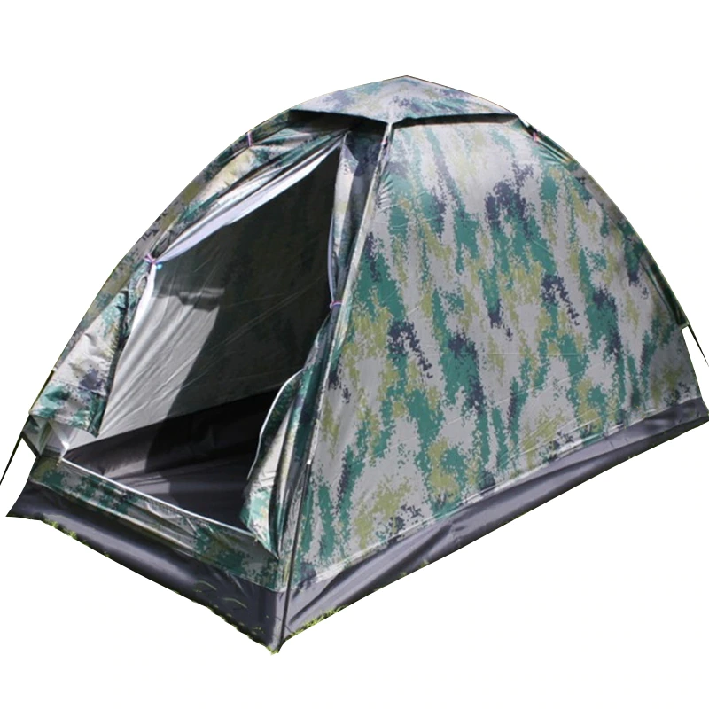 Cheap Goat Tents Outdoor Camouflage Tent Beach Tent Camping Tent For 1 Person Single Layer Polyester Fabric Waterproof Tents Carry Bag