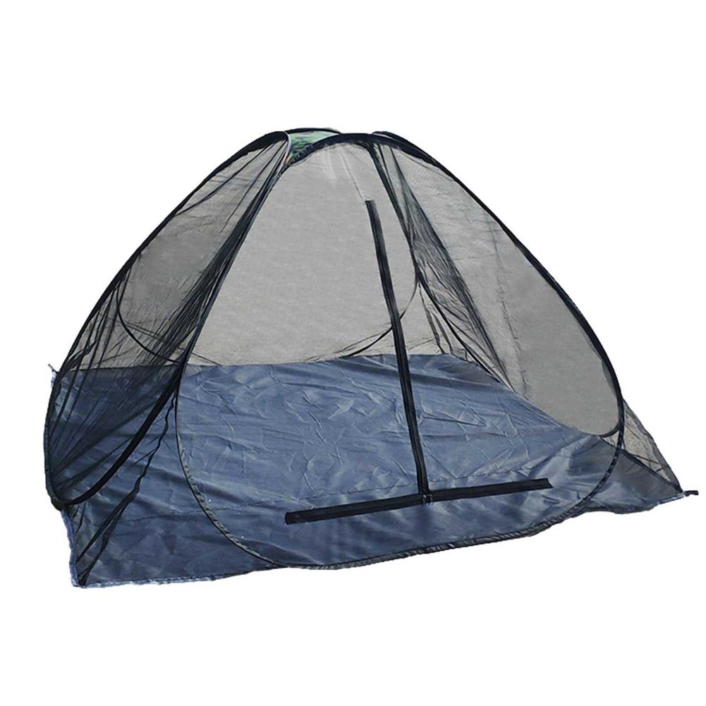 Cheap Goat Tents Outdoor Camping Anti Bug Tent Summer Pop Up Mesh Tent 2person Rodless Outdoor Camping Tent Portable Beach Inner Mesh Tent
