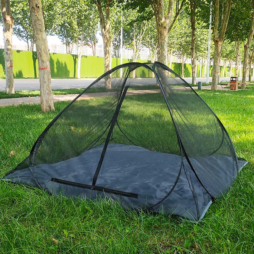Cheap Goat Tents Outdoor Camping Anti Bug Tent Summer Pop Up Mesh Tent 2person Rodless Outdoor Camping Tent Portable Beach Inner Mesh Tent
