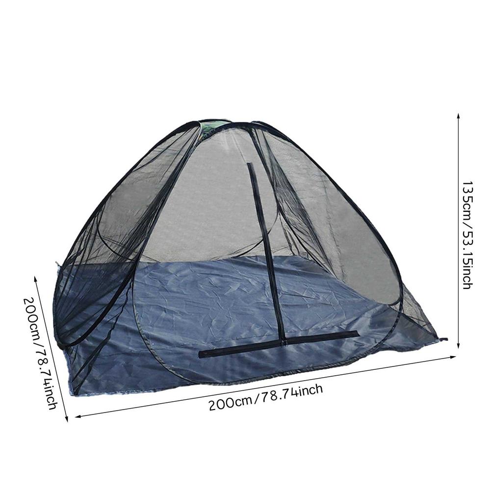 Cheap Goat Tents Outdoor Camping Anti Bug Tent Summer Pop Up Mesh Tent 2person Rodless Outdoor Camping Tent Portable Beach Inner Mesh Tent