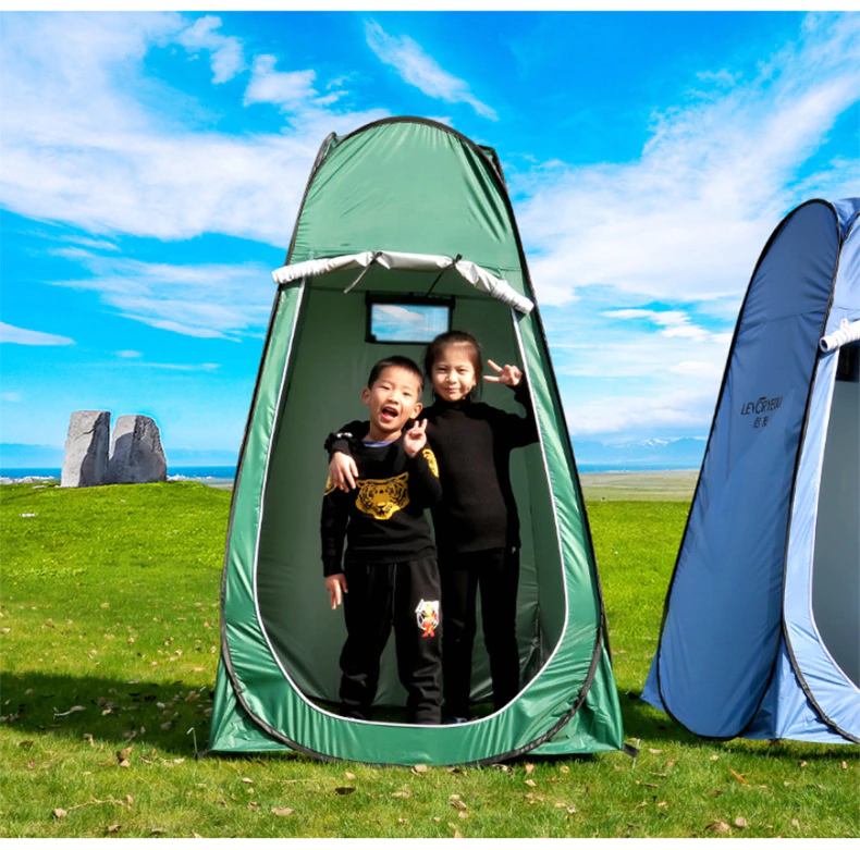 Cheap Goat Tents Outdoor Camping Tent Portable Shower Bath Changing Fitting Room Rain Shelter Single Camping Beach Privacy Toilet Fishing Tents