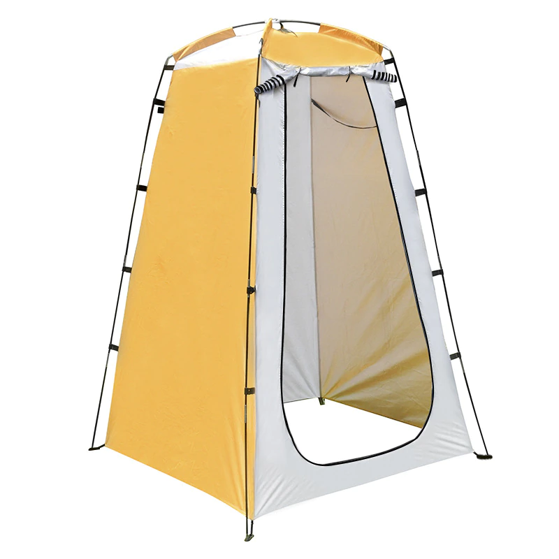 Cheap Goat Tents Outdoor Camping Tent Portable Shower Bath Changing Fitting Room Rain Shelter Single Camping Beach Privacy Toilet Tents