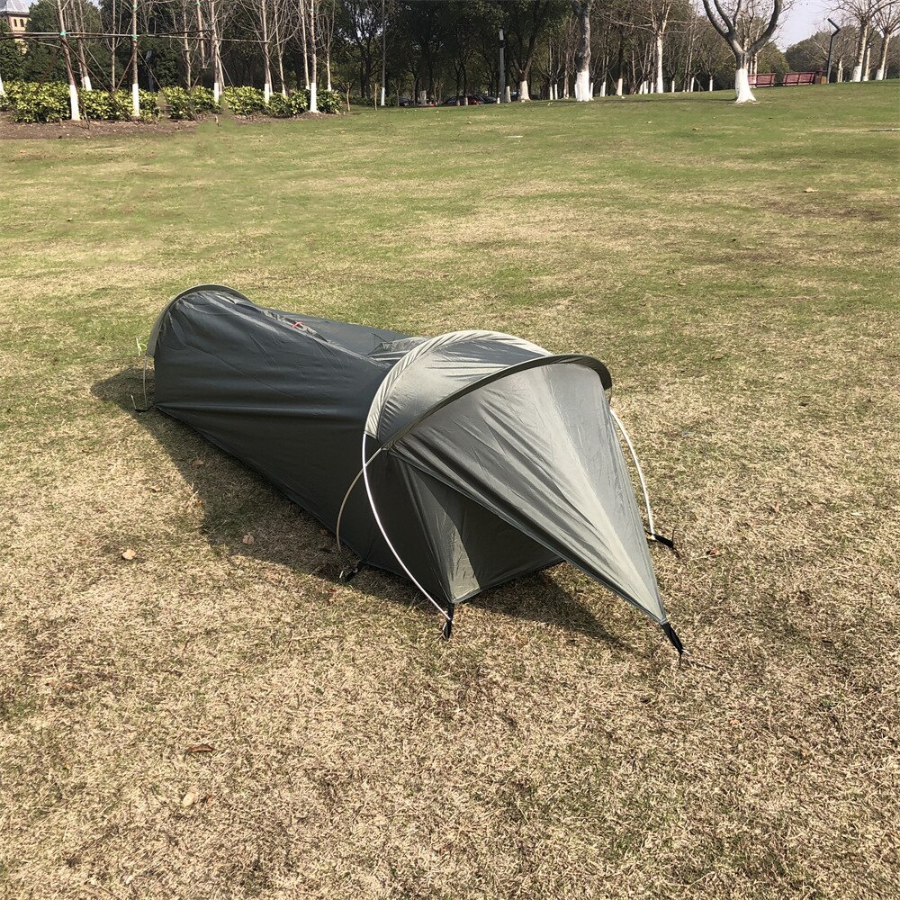 Cheap Goat Tents Outdoor Camping Tent Portable Ultralight Single Person Tent 210d Oxford Waterproof Mesh Window Tents For Backpacking Hiking