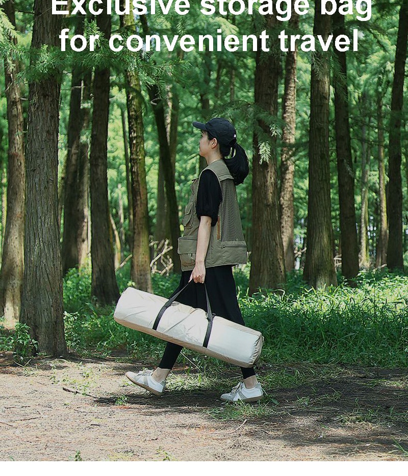 Cheap Goat Tents Outdoor Camping Tent Rainproof Beach Folding Thickened Black Silver Coating Big 3