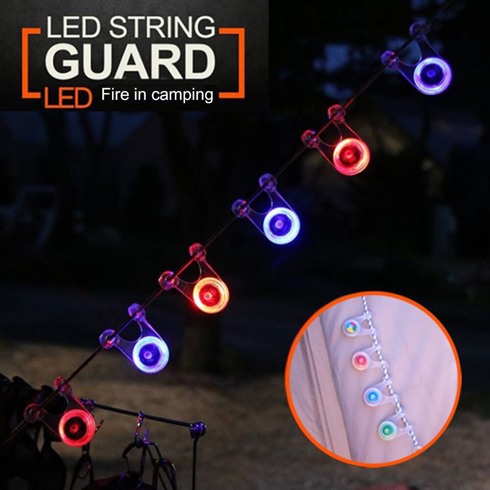 Cheap Goat Tents Outdoor Camping Warning Lamp String Rope Guard Lights Waterproof Led Tent Travelling Easy Carrying Portable Parts