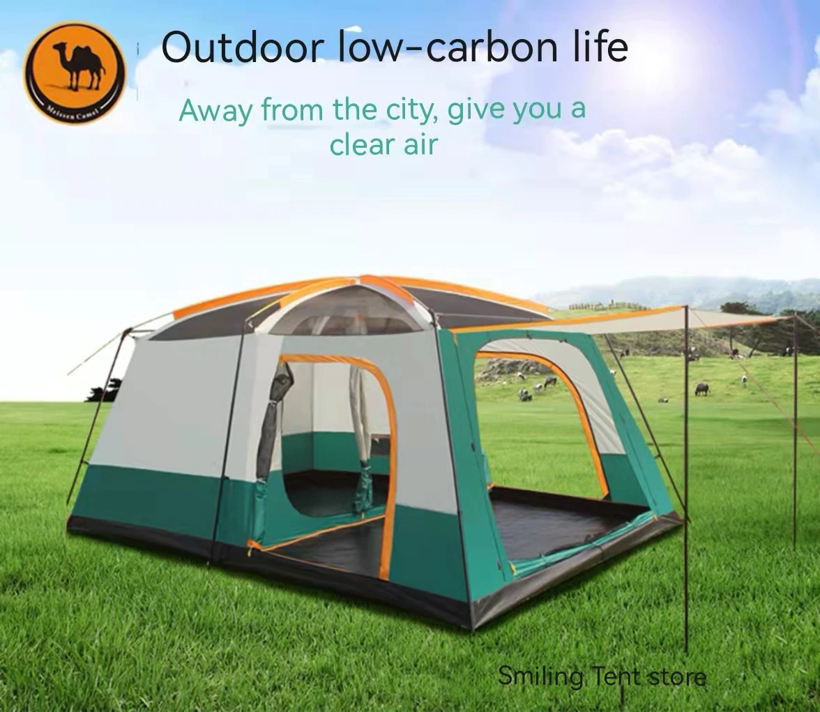 Cheap Goat Tents Outdoor Camping With 2 Bedrooms And 1 Living Room Big Tent 8