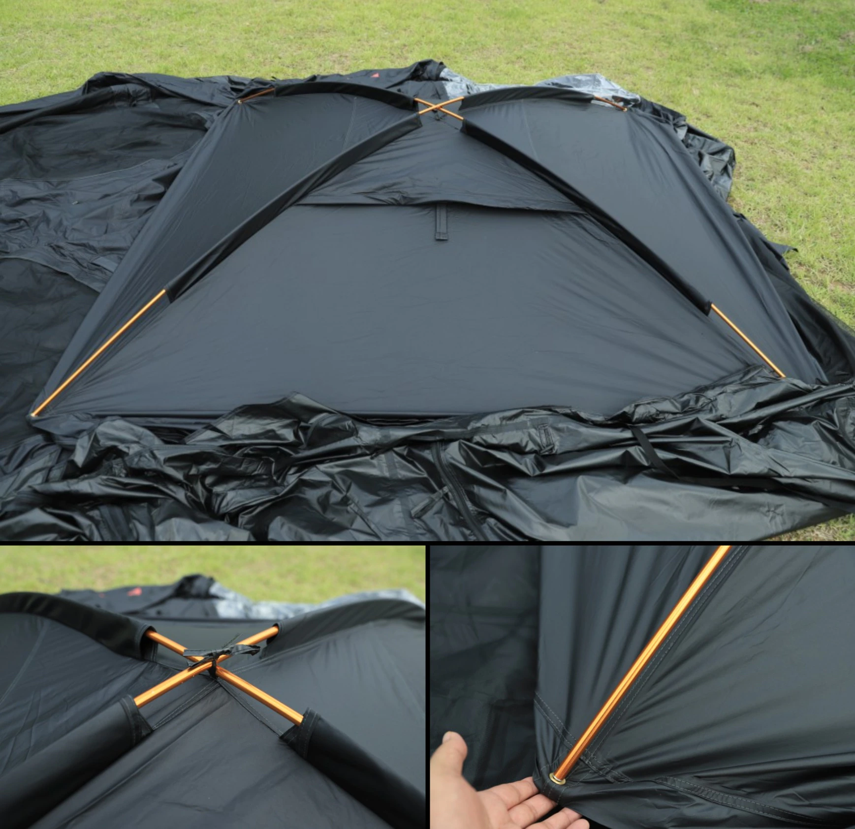 Cheap Goat Tents Outdoor Convenient Folding Octagonal Tent Thickened Awning Camp Outdoor Picnic Rainproof And Mosquito Proof Camping Equipment