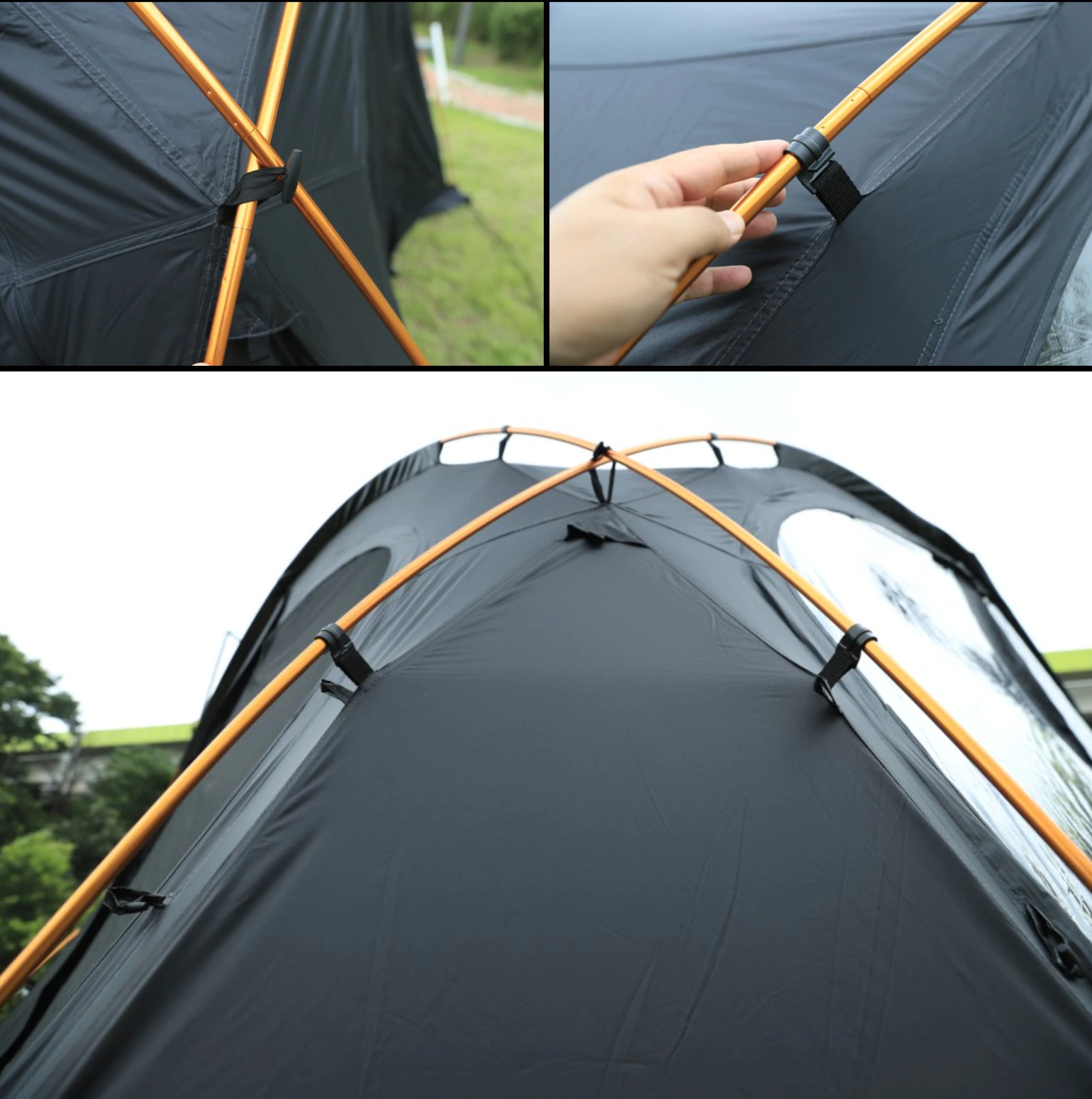Cheap Goat Tents Outdoor Convenient Folding Octagonal Tent Thickened Awning Camp Outdoor Picnic Rainproof And Mosquito Proof Camping Equipment