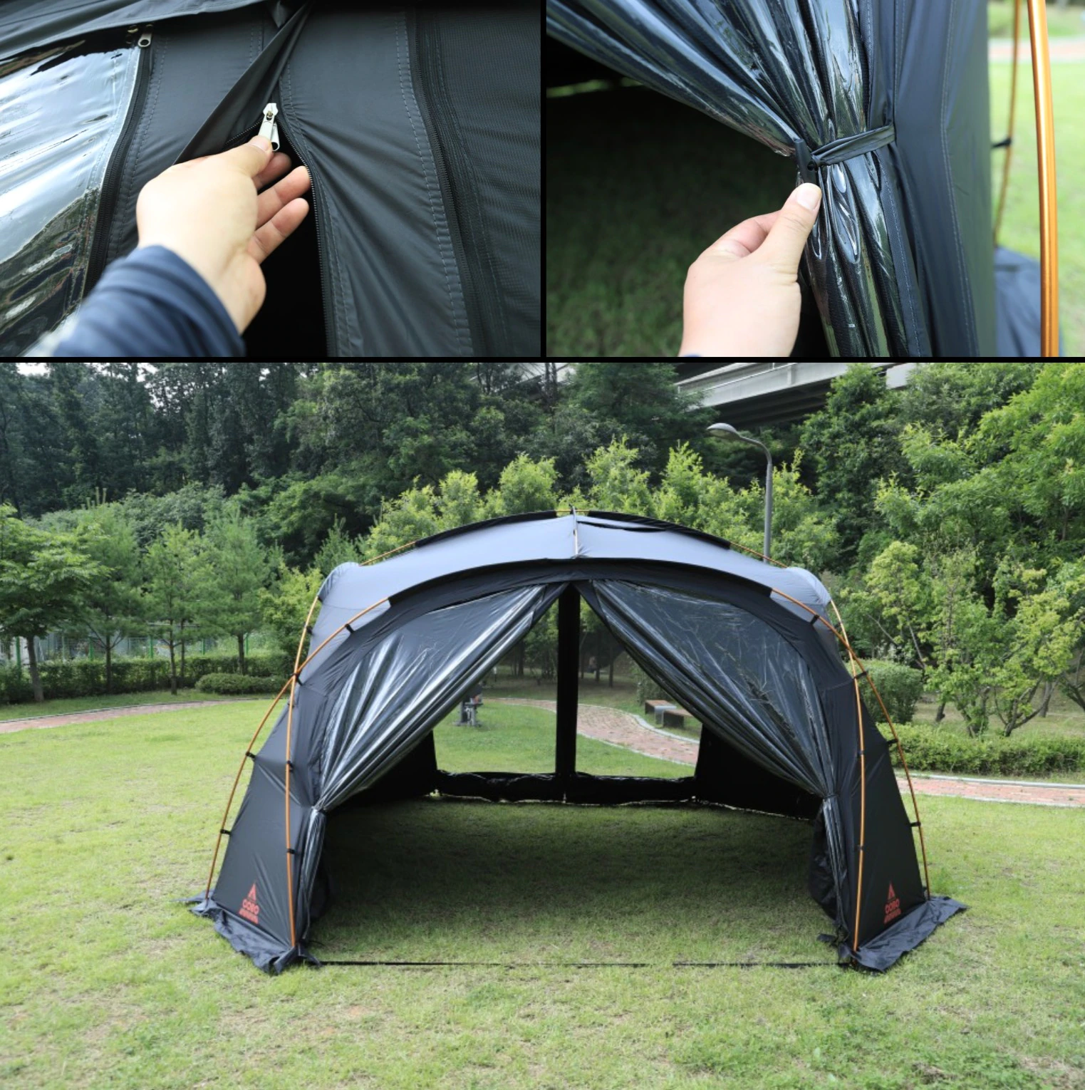 Cheap Goat Tents Outdoor Convenient Folding Octagonal Tent Thickened Awning Camp Outdoor Picnic Rainproof And Mosquito Proof Camping Equipment