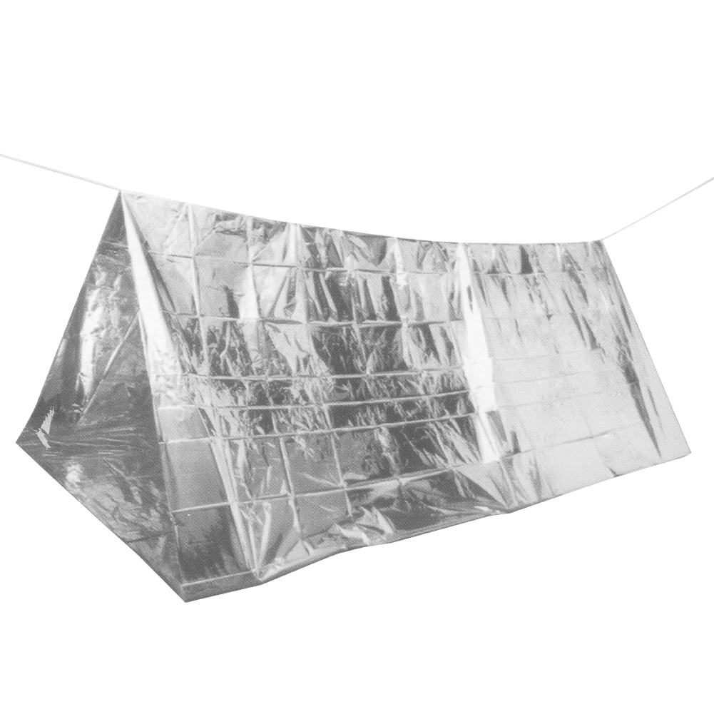 Cheap Goat Tents Outdoor Emergency Survival Rescue Blanket Waterproof Foil Thermal Space First Aid Folding Tent Camping Shelter Military Blanket