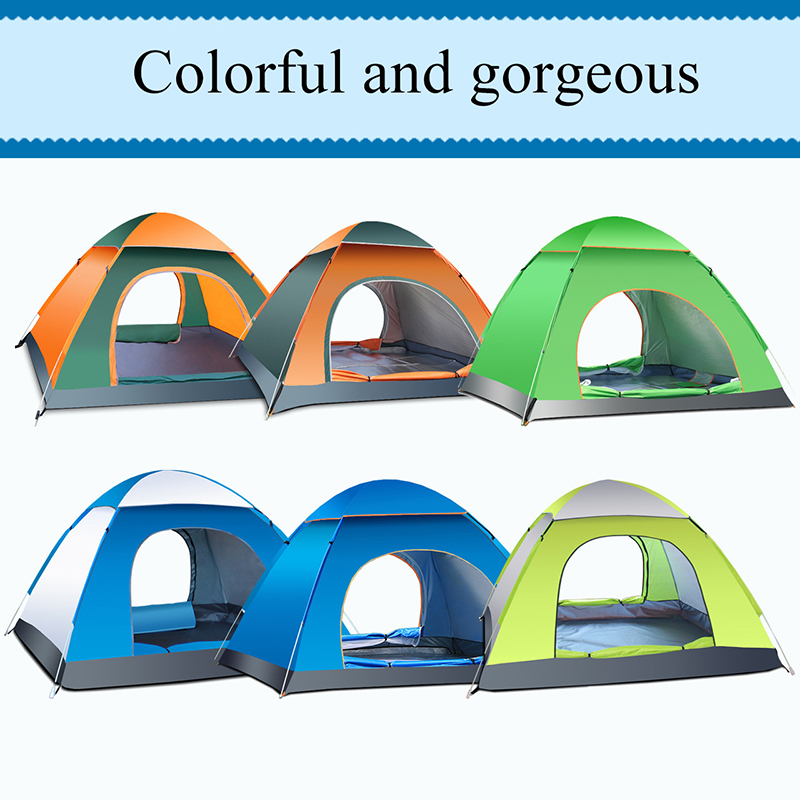 Cheap Goat Tents Outdoor Family Travel Camping Tent Automatic Open Beach Pop Up Tent 2