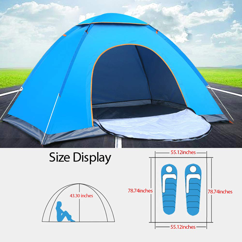 Cheap Goat Tents Outdoor Family Travel Camping Tent Automatic Open Beach Pop Up Tent 2